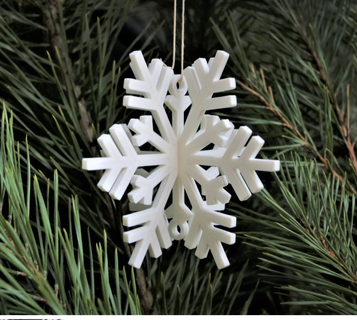 flocon neige Noël décoration art mas arbre pla prend fin anycubique 3d print model - Mito3D