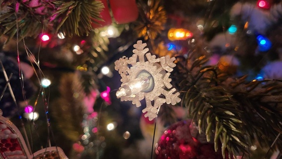 fiocco neve Natale mini luce riflettori 3d print model - Mito3D