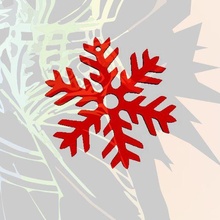 snowflake christmas ornament v1 art 3d print model - Mito3D