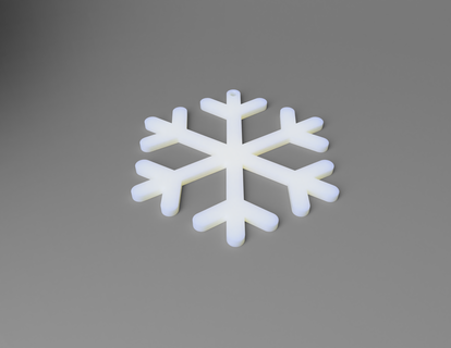 snowflake christmas tree decoration Home cristmas 3d print model - Mito3D
