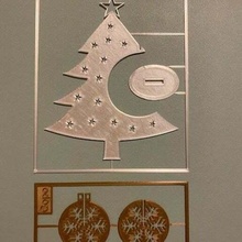 floco neve Natal árvore kit cartão enfeite arte 3d print model - Mito3D