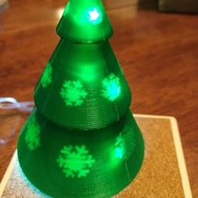 snowflake christmas tree decoration 3d print model - Mito3D