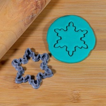 snowflake cookie cutter frozen 3d print model - Mito3D