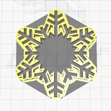 snowflake cookie cutter kitchen tools cake 3d print model - Mito3D