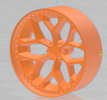 Schneeflocke Benutzerdefiniert Rand Felgen Räder 3d print model - Mito3D