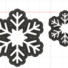 snowflake cutter 3d print model - Mito3D