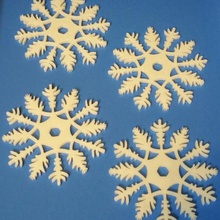 snowflake decoration drinks coaster home christmas ornaments tree snow flake xmas decorations 3d print model - Mito3D