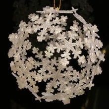 snowflake icosahedron ornament home archimedean christmas geodesic geometry hexagon holiday makerbotornaments math platonic polyhedra shape snowball winter xmas decor 3d print model - Mito3D
