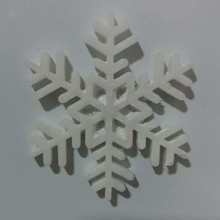 fiocco neve magnete iman frigo 3d print model - Mito3D
