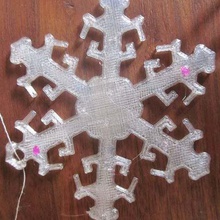 snowflake ornament home decor christmas 3d print model - Mito3D
