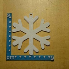floco de neve ornamento a casa decoração makerbotornaments 3d print model - Mito3D