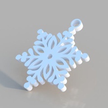 flocon de neige l'ornement la maison 3d print model - Mito3D