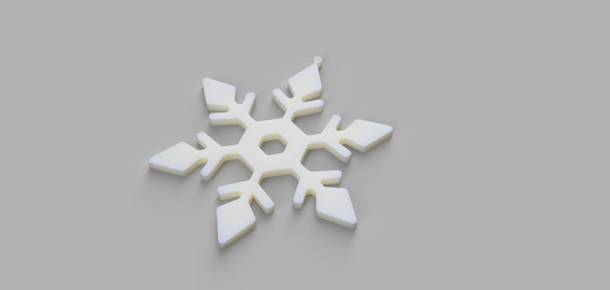 copo nieve adornos Navidad snow ornamento diciembre árbol chuchería 3d print model - Mito3D