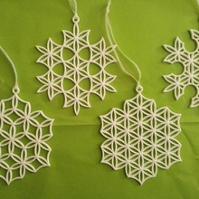 kar tanesi süsler ev dekor taneleri kutsal geometri tatil hayat çiçek Noel ağacı süsleri süslemeleri 6 kat 3d print model - Mito3D