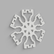 floco neve torre Ajedrez boule noel xadrez Natal decoração enfeite jeu Tour 3d print model - Mito3D
