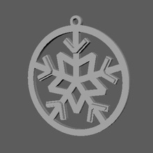 snowflake sphere art 3d print model - Mito3D