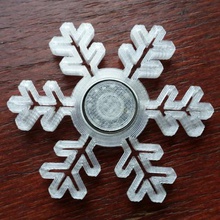 snowflake spinner game christmas decoration decorations ornament ornaments trees fidget hand merry snowflakes snow flake toy winter 3d print model - Mito3D
