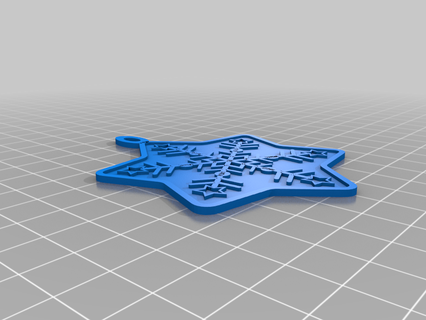 snowflake star 3d print model - Mito3D
