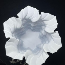floco neve torção vaso 3d print model - Mito3D