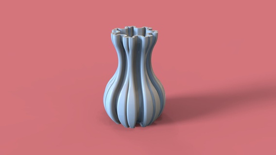 flocon neige vase stl libre décor jardinière urne pot 3d print model - Mito3D