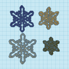 snowflakes cookie cutters snowflake christmas cookies 3d print model - Mito3D