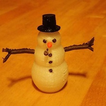 snowman various christmas decoration xmas 3d print model - Mito3D