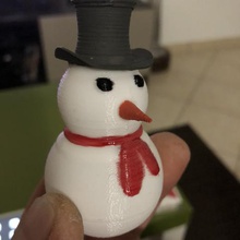snowman gadget pupazzo neve 3d print model - Mito3D