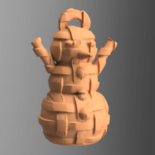 snowman bell christmas noel father fir decoration star man snow 3d print model - Mito3D