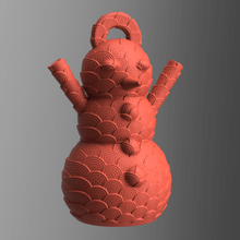 monigote nieve campana Navidad padre abeto decoración estrella hombre snow 3d print model - Mito3D