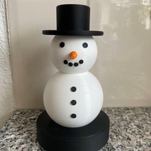 snowman gadget snow light kids child lamp 3d print model - Mito3D