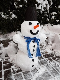 snowman winter sport outdoors 3d print model - Mito3D