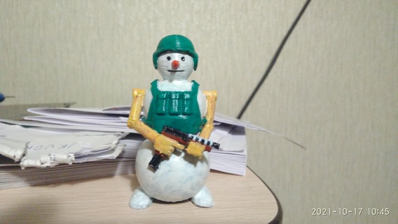 snowman Game toy 3d print model - Mito3D