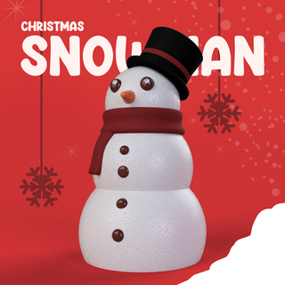 snowman Home snow winter christmas toy in place nice 3d print model - Mito3D