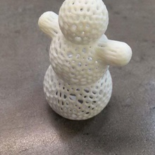snowman - easy voronoi printing home decor winter quick print gift christmas ornament decoration 3d print model - Mito3D