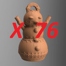 snowman 76 art ball noel christmas fir ornament santa claus merry man snow 3d print model - Mito3D