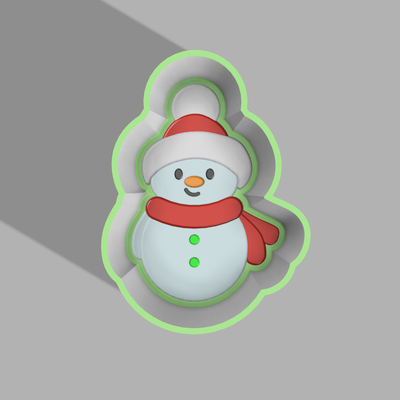 schneemann bad bombe schimmel 1000 stl weihnachten 3d print model - Mito3D