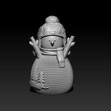 snowman candles 3d print model - Mito3D