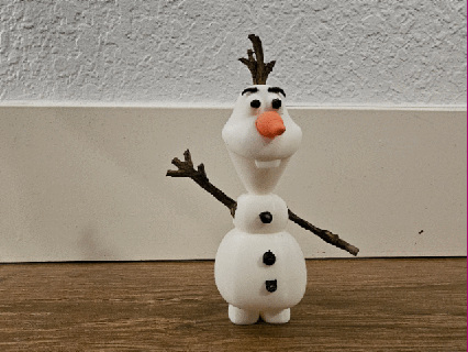 pupazzo neve Natale ispirato olaf articolato gioco giocattolo azione figura inverno decorazione uomo 3d print model - Mito3D