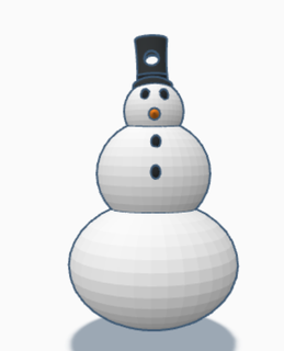 pupazzo neve Natale ornamento giocattolo gelido 3d print model - Mito3D