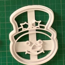snowman cookie cutter christmas 3d print model - Mito3D