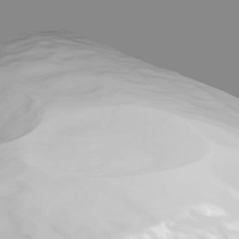 snowman craters various asteroid vesta 3d print model - Mito3D