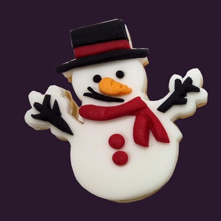 bonhomme neige coupeur 100mm biscuit flocon texture Noël coupeurs biscuits 3d print model - Mito3D