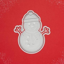 snowman cutter marker cookie cutting cookies christmas santa claus reindeer merry parties ginger bells 3d print model - Mito3D