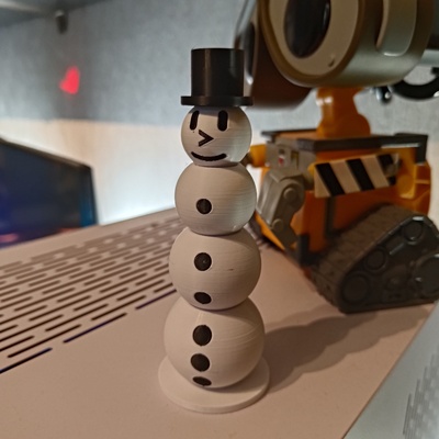 schneemann spiel kleinkind bildung schule 3d print model - Mito3D