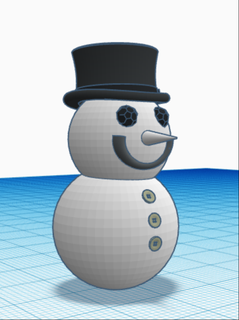 kardan adam geko saklamak Noel 3d print model - Mito3D