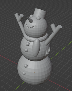 snowman jp creator merrychristmas jpcreator 3d print model - Mito3D