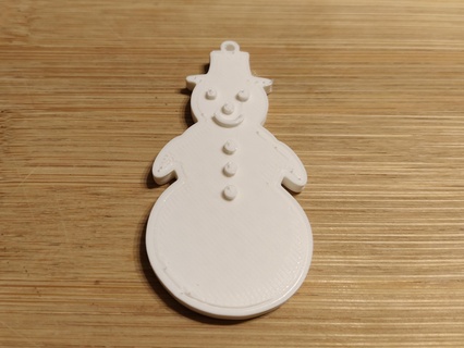 snowman keychain 3d print model - Mito3D