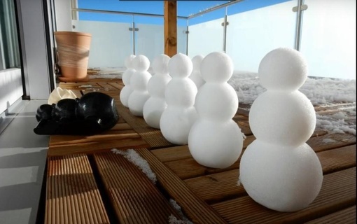 snowman maker mould easy printable outdoor garden activities 3d print model - Mito3D