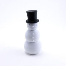muñeco de nieve del apilador.casa.de navidad.de invierno.los juguetes.asamblea requerida.al azar 3d print model - Mito3D