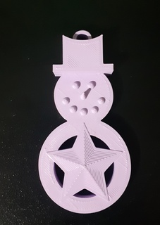 pupazzo neve stella vari ornamento decorazione 3d print model - Mito3D
